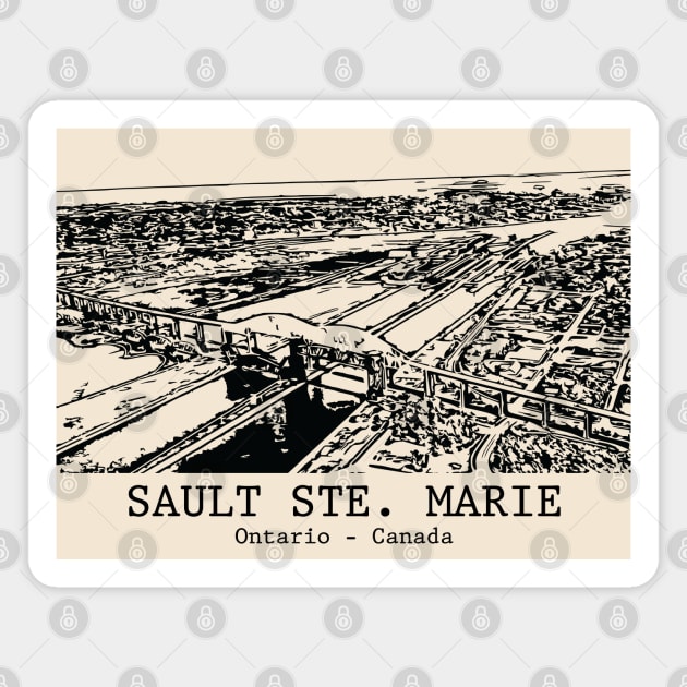 Sault Ste. Marie - Ontario Magnet by Lakeric